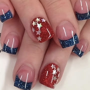 365nails: Independence Day Starry French Tip Press-On Nails