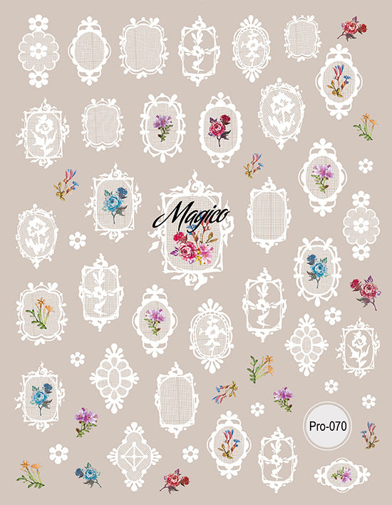 365nails: "Vintage White Lace Border" – Nail Art Stickers