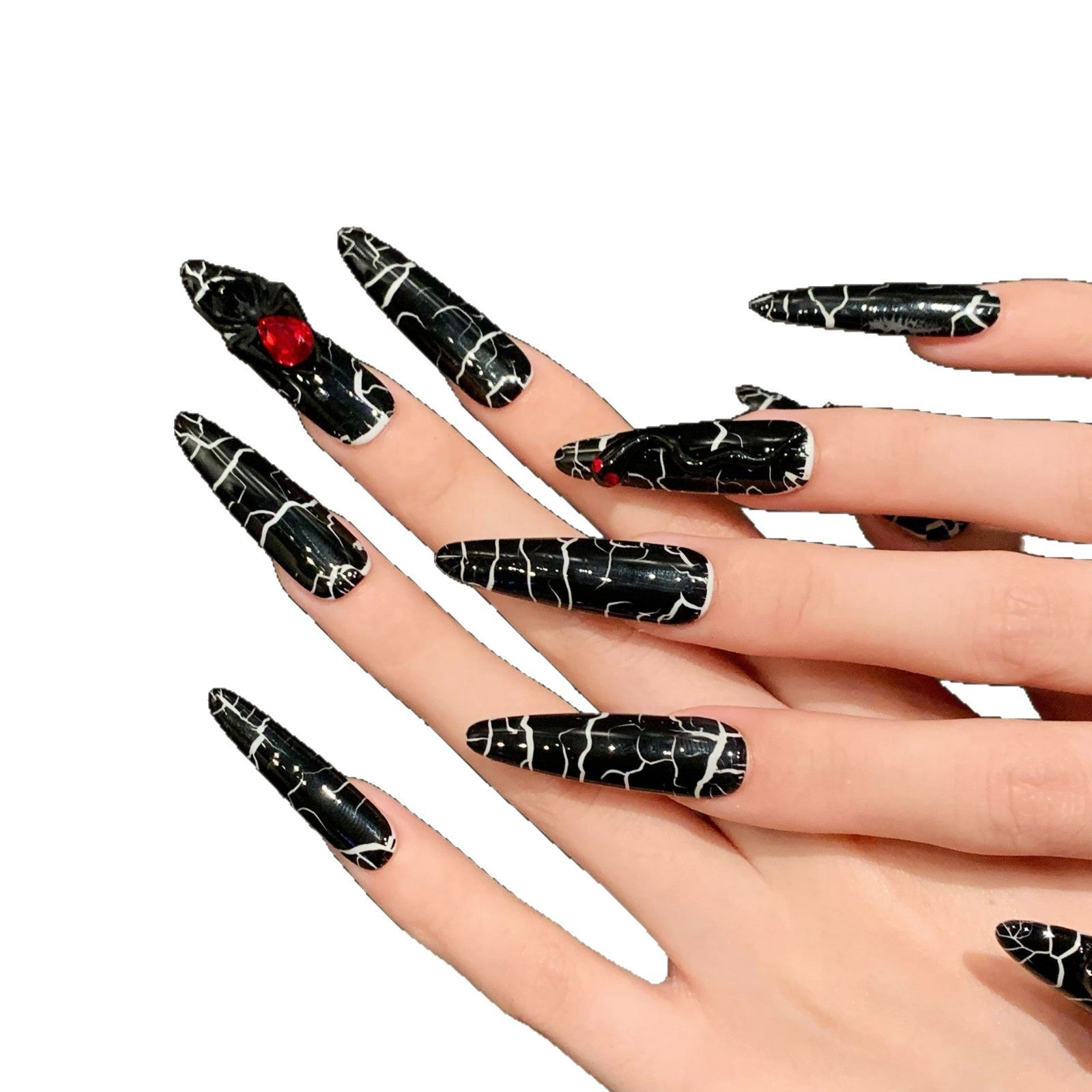 Poisonous Spicy Diablo  Cool Sa Spice Girls Hand Wear Nail Advanced Sense Nail Art | 365nails