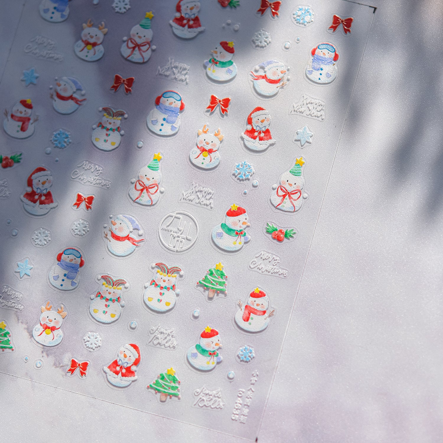 365nails: "Cute Snowman Christmas" – nail art stickers