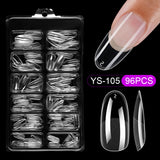 365nails Cross-Border Hot-Selling Clear Nail Tips | Multi-Shape Nail Extension Set