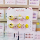 Cute Rainbow Cartoon Kids Press On Nails Mixed Collection