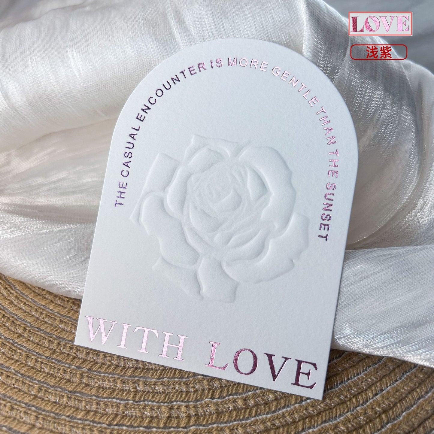 Embossed Gold Cotton Display Cards for Press On Nails (MOQ=50)