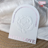 Embossed Gold Cotton Display Cards for Press On Nails (MOQ=50)