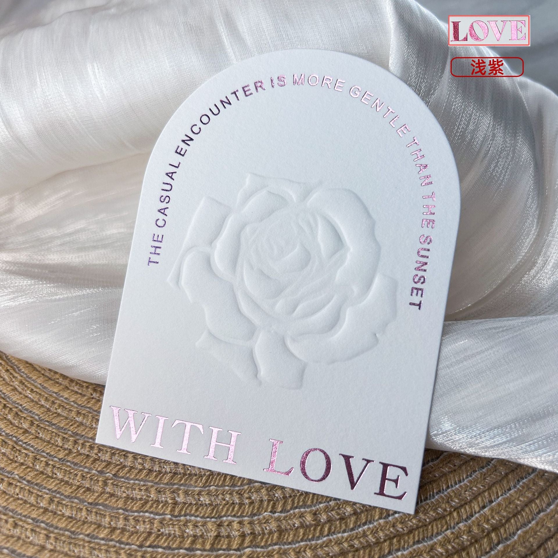 Embossed Gold Cotton Display Cards for Press On Nails (MOQ=50)