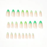 Prensa francesa verde para uñas, uñas postizas, uñas removibles, uñas postizas 365nails