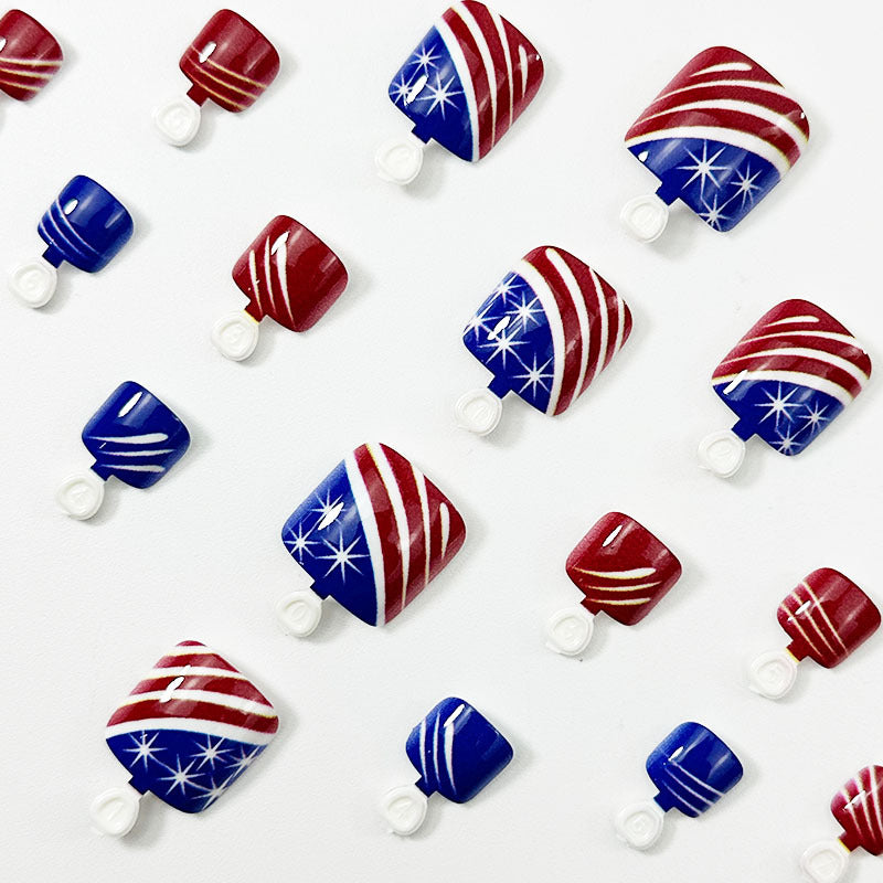365nails: "Patriotic Stars"