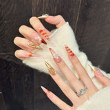 Mixed Holiday Elegant Short Long Press On Nail Set