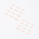 French False nail white orange color scheme press-on nails Art Finished Fake Nail Nail Patch Nail Patch Nail Patch Nail Patch｜365nails