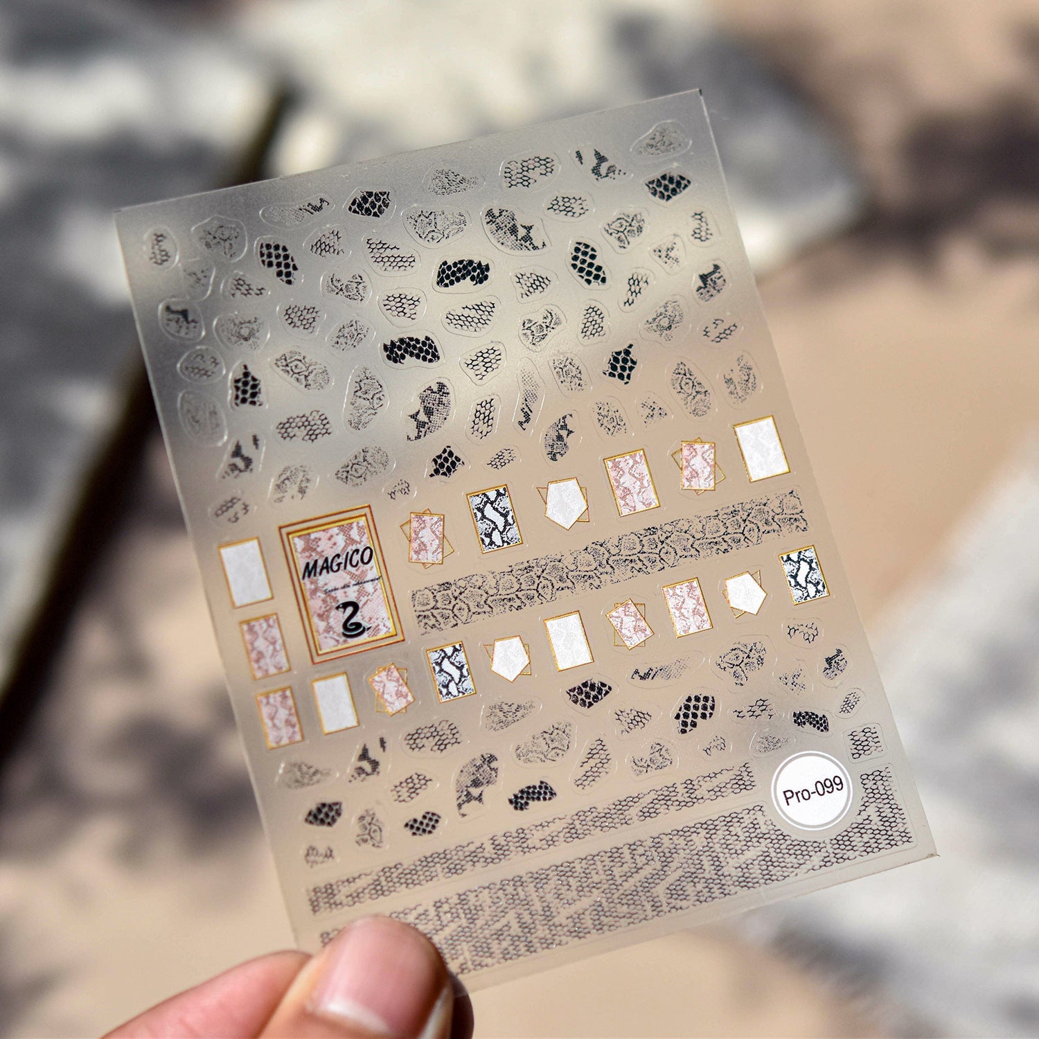 365nails: "White Lace Floral" – nail art stickers