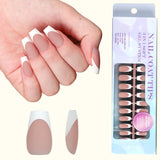 Manicure removível para unhas vestíveis, mais vendida, nova manicure francesa pré-fabricada, unha postiça, peça de unha, produto acabado, atacado ｜365nails