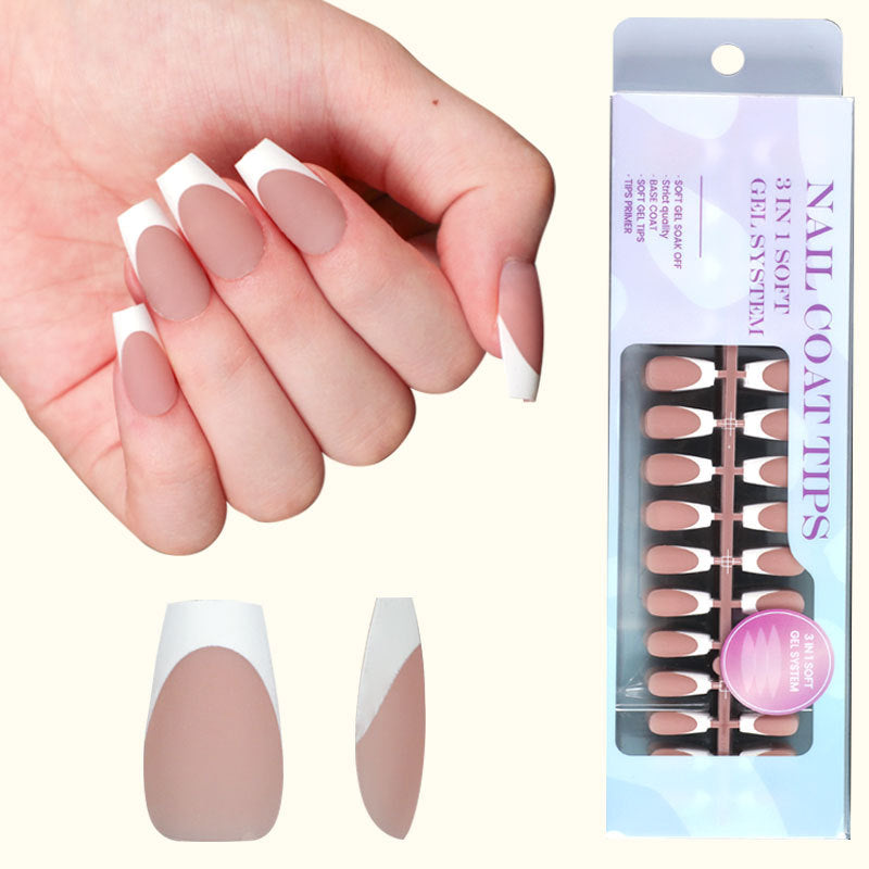 Manicure removível para unhas vestíveis, mais vendida, nova manicure francesa pré-fabricada, unha postiça, peça de unha, produto acabado, atacado ｜365nails
