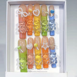 Colorful Candy Bear Jelly Cute Press On Nails