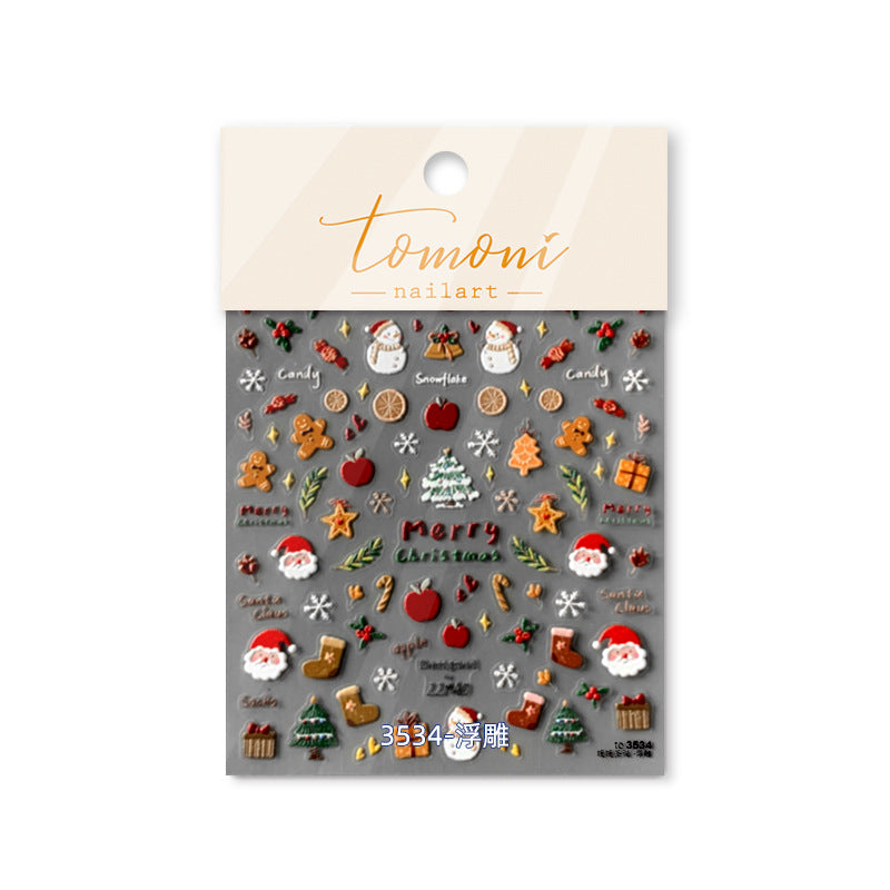 Christmas Cozy Delights – 3D Embossed Holiday Nail Art Set