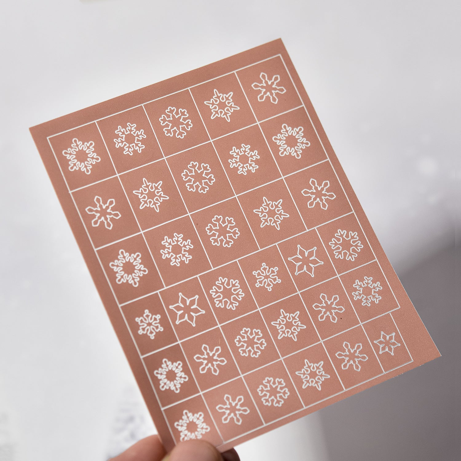 365nails: "Silver Outline Snowflake" – nail art stickers