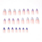 Taro roxo simples francês imprensa em unhas arte pedaço de unha atacado pedaço de unha, pressione em unhas produto acabado pressione em unhas pedaço de unha｜365nails