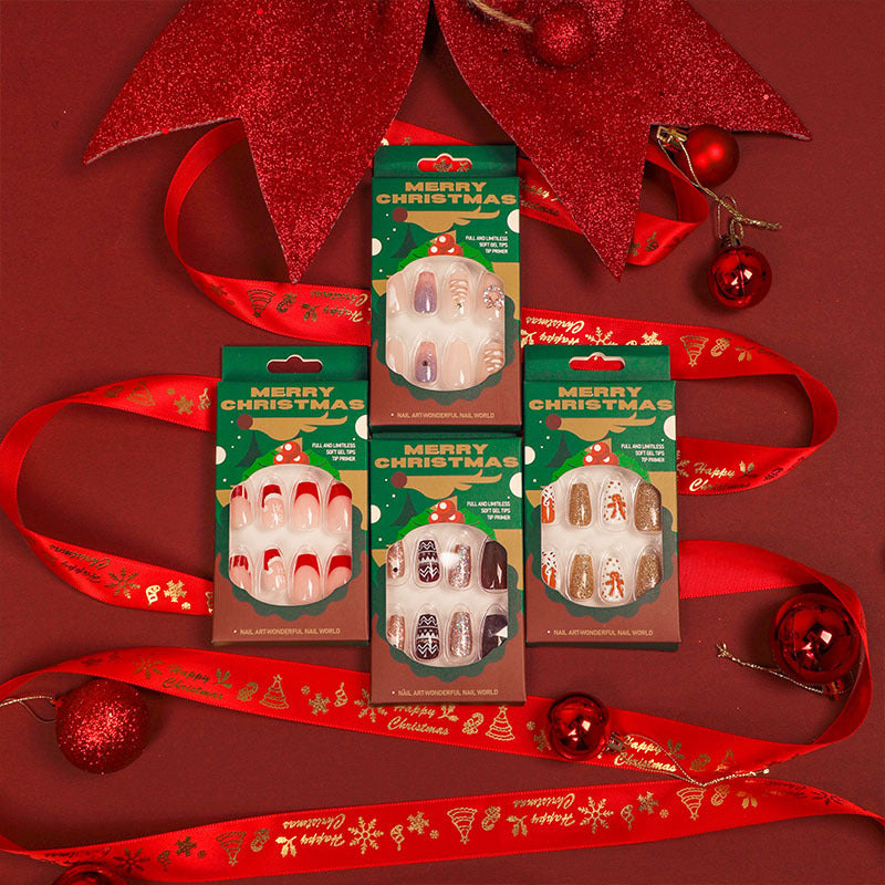Adesivo de unha de Natal francês para atacado, adesivo de unha para uso em unhas, adesivo de unha finalizado, adesivo de unha, adesivo de unha｜365nails