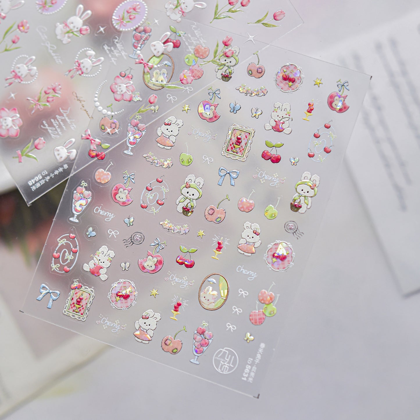 365nails: "Cherry Bunny Sweet Shop" – nail art stickers