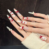 Mixed Holiday Elegant Short Long Press On Nail Set