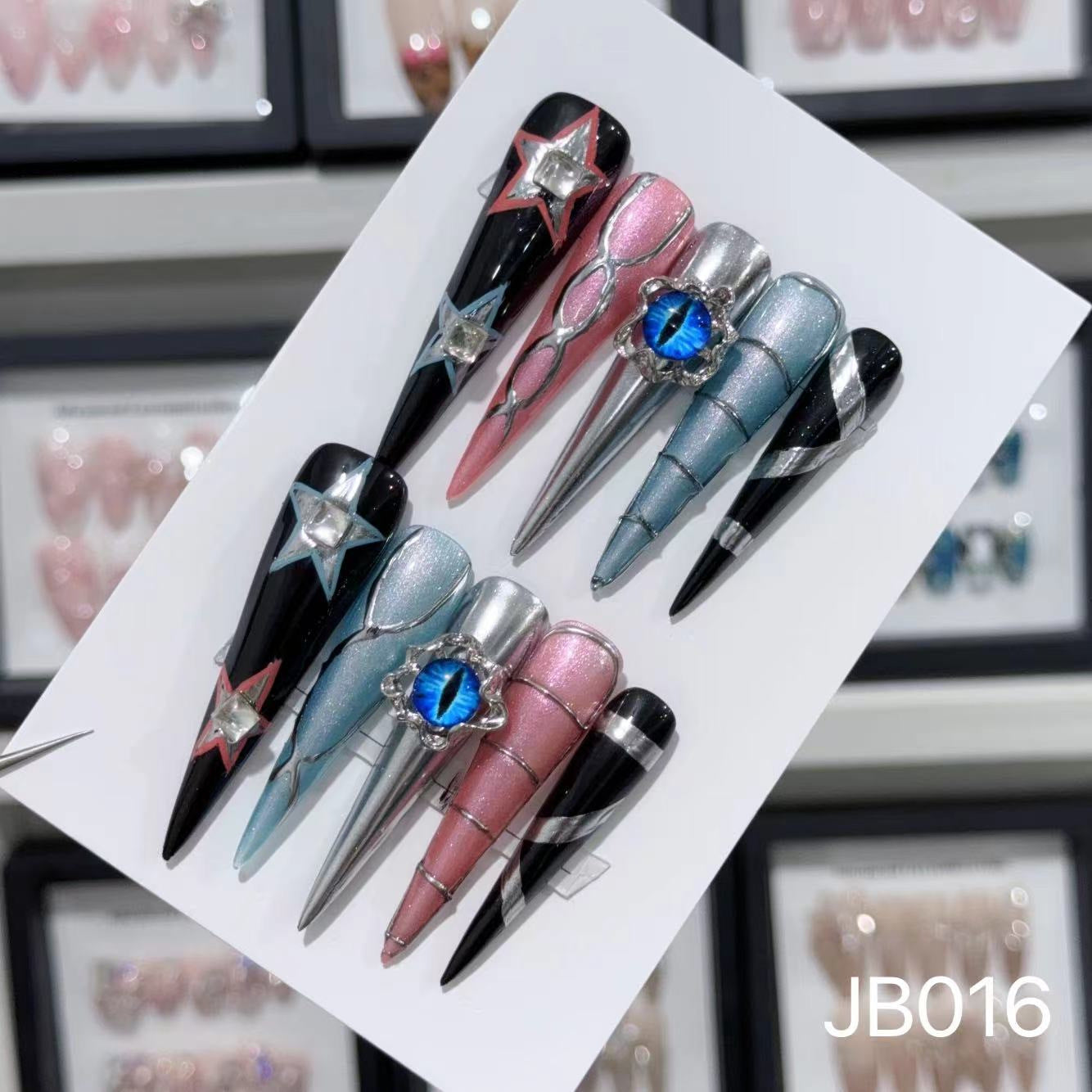 Extra Long 5.5cm Stiletto Press-On Nails Collection | Dozens of Styles | Reusable & Ready to Wear