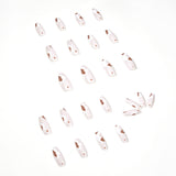 Parche para uñas con estampado de vaca capuchino, acabado a presión | 365nails