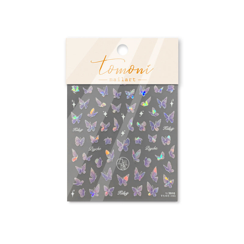 365nails: "Holographic Purple Butterfly" – nail art stickers