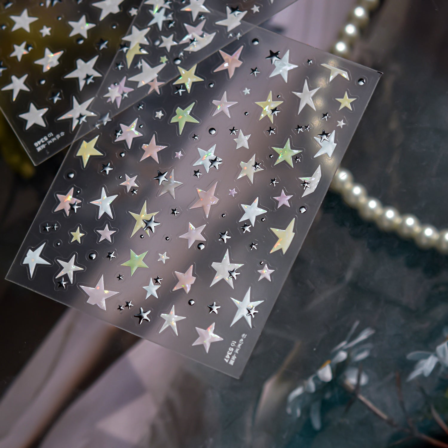 Star Collection: "Starry Night" – 3D Metallic Nail Sticker