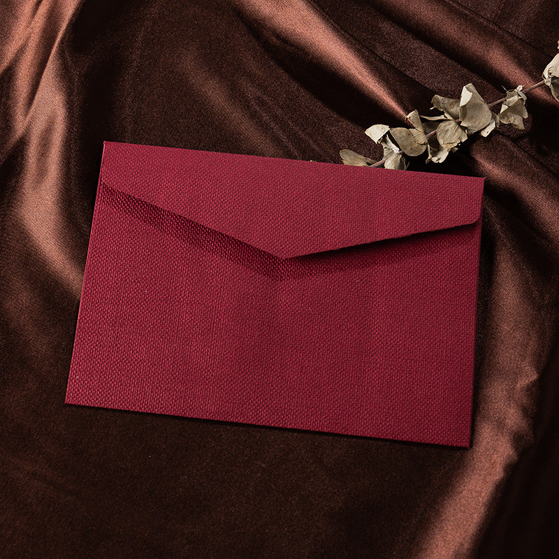 Vintage Textured Thank You Envelope With Wax Seal Style (MOQ=2)