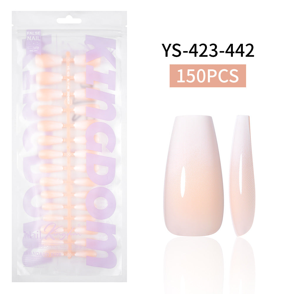 Pointes d'ongles classiques French — faux ongles press-on, 150 pièces préfabriquées (MOQ=3)