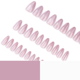 Sweet pink cat eye wearing nail almond wearing nail piece press on nails nail piece wholesale
