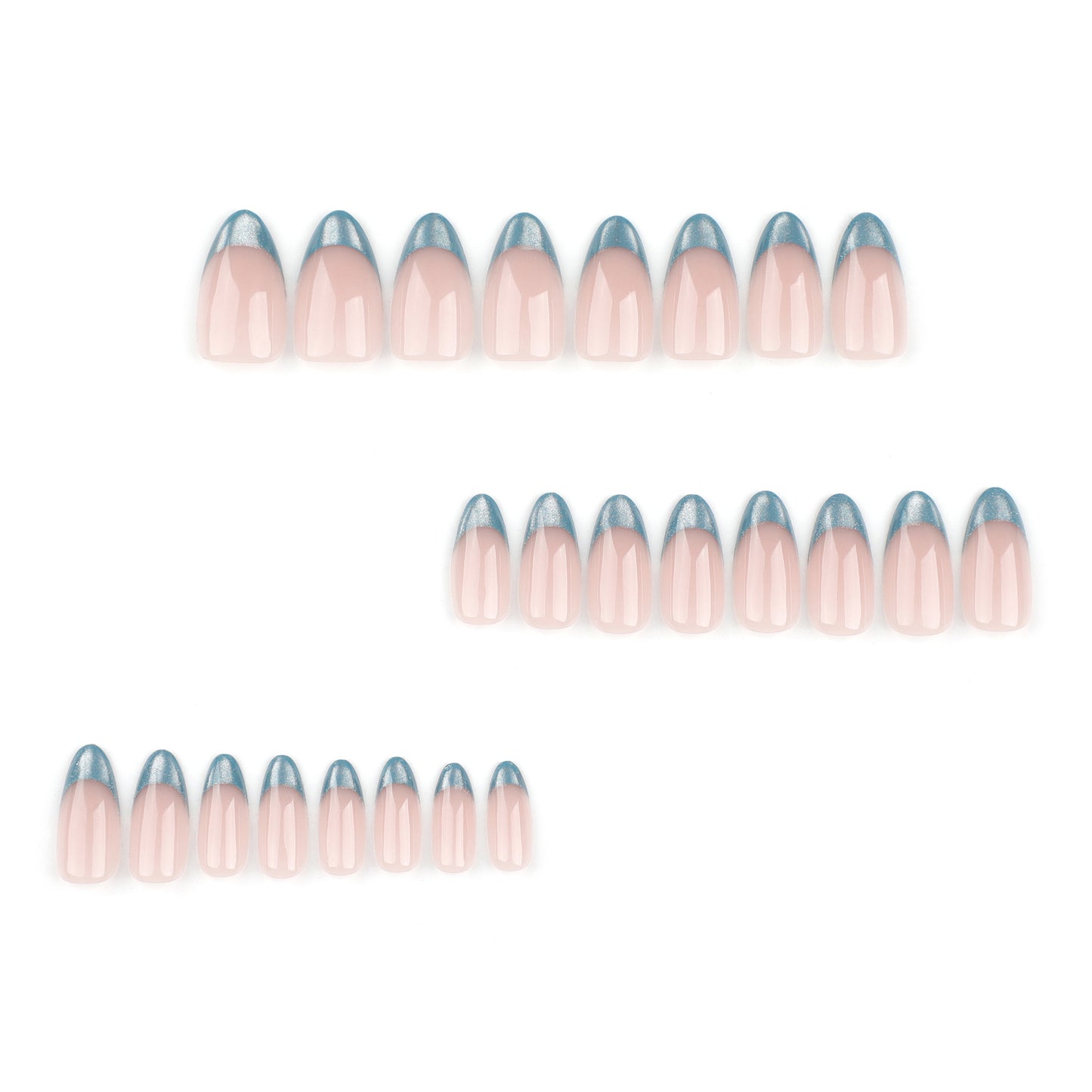 Cat eye wearing manicure  French rich green simple    almond ｜365nails