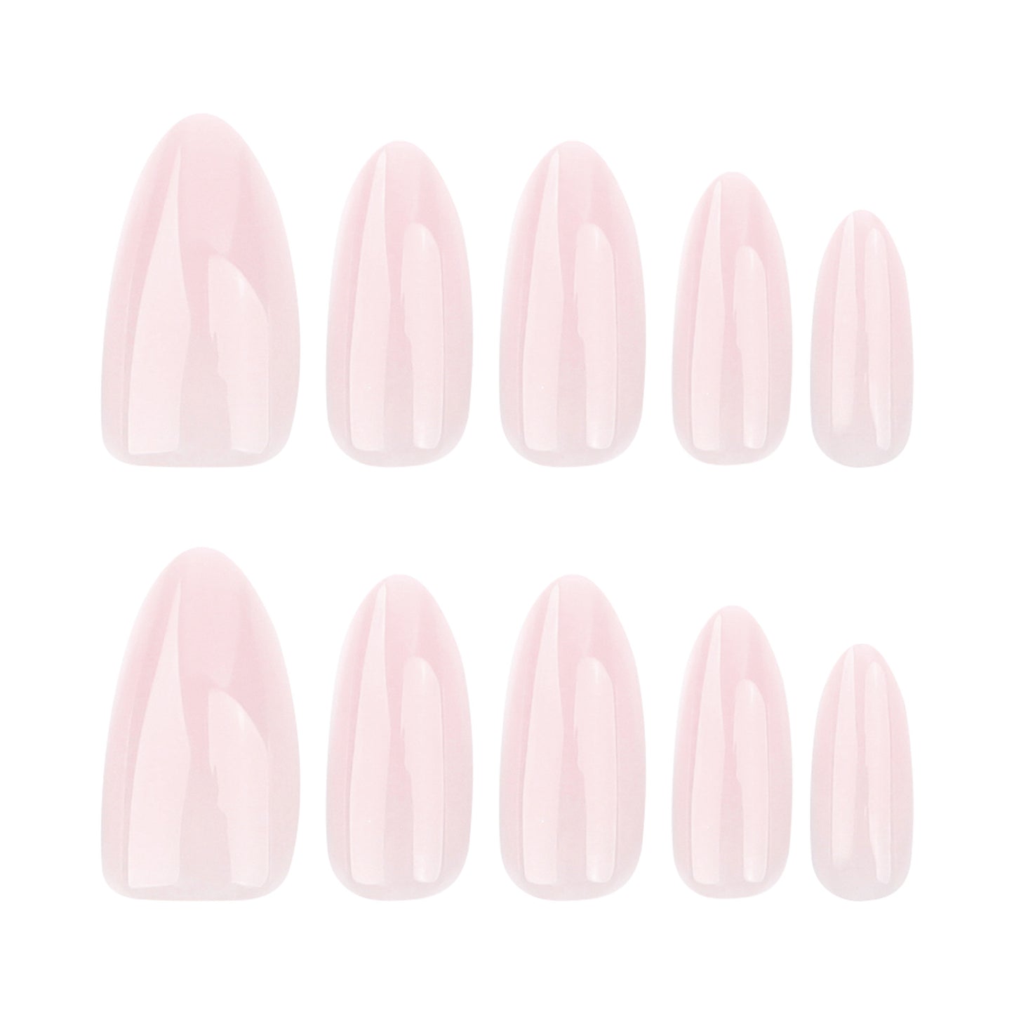 Simple solid color high-end manicure fake nail short almond-shaped wearable nail piece Repeatable wearable nail wholesale