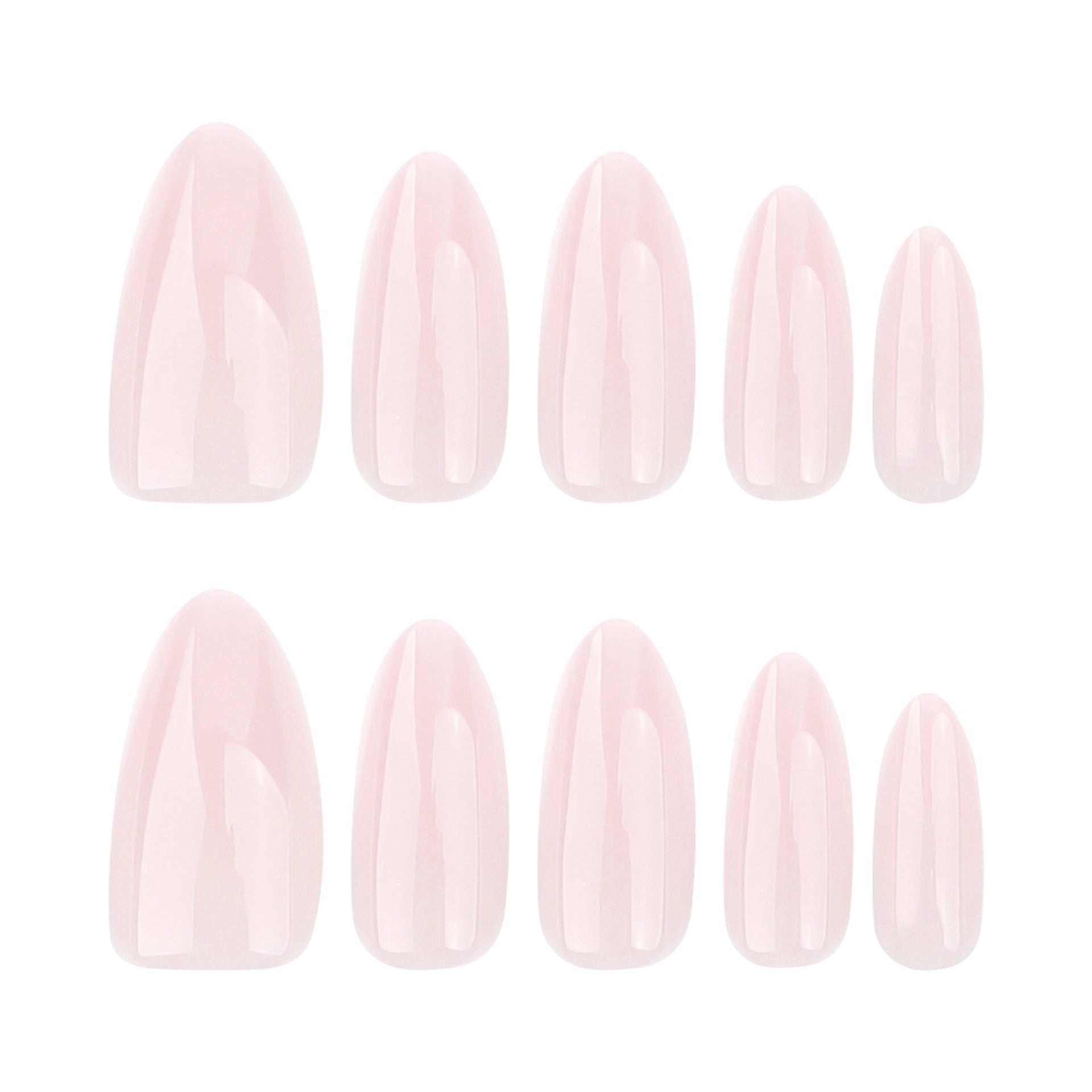 Simple solid color high-end manicure fake nail short almond-shaped wearable nail piece Repeatable wearable nail wholesale