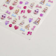 365nails: "Jelly Pink Cross Heart" – nail art stickers