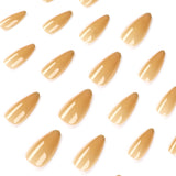 Uñas postizas Arte Simple Francés Uñas en Polvo Dorado Parche Uñas postizas avanzadas Uñas postizas Uñas removibles Parche｜365nails