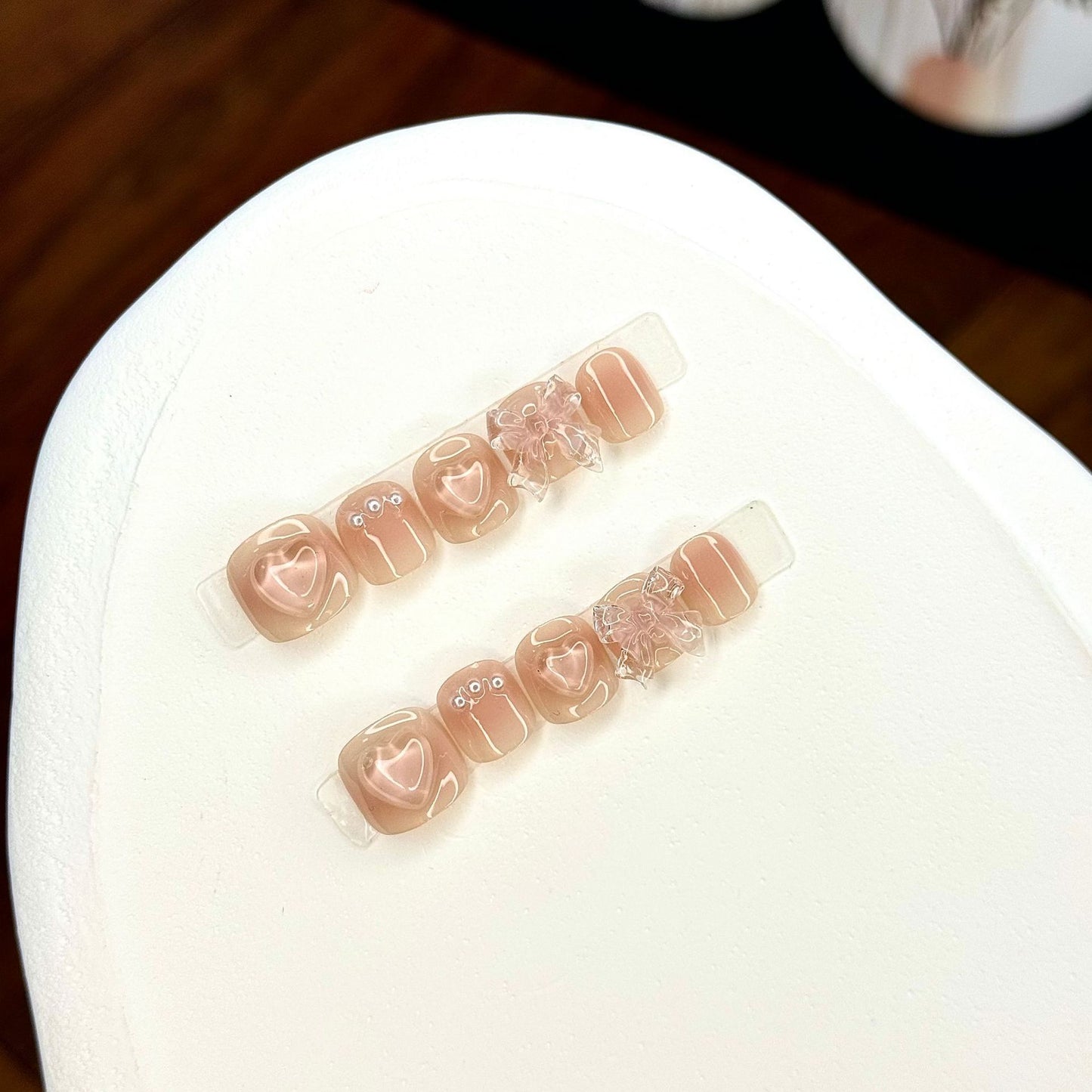 Cute Candy Cartoon Kids Press On Nails Mixed Style Set