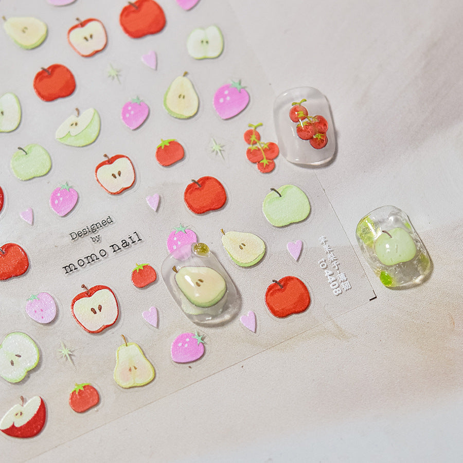 365nails: 수채화 과일 네일 아트 스티커