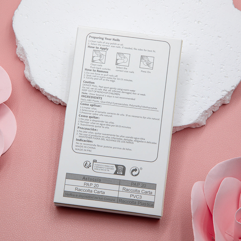 Elegant Window Drawer Box Press On Nail Packaging (MOQ=100)