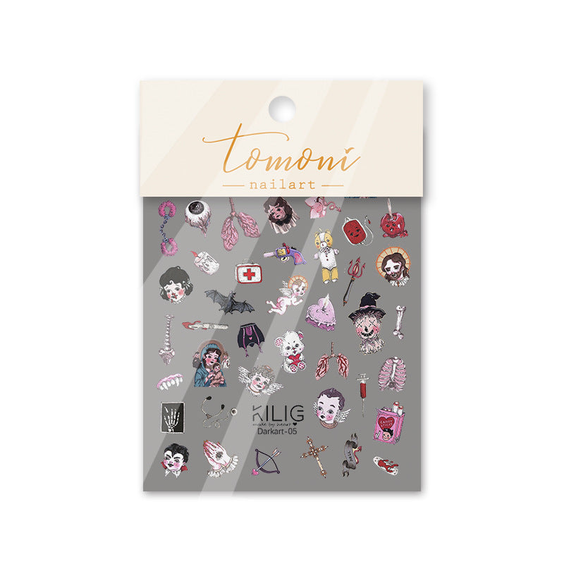 365nails: "다크 아트 고딕" – 네일 아트 스티커