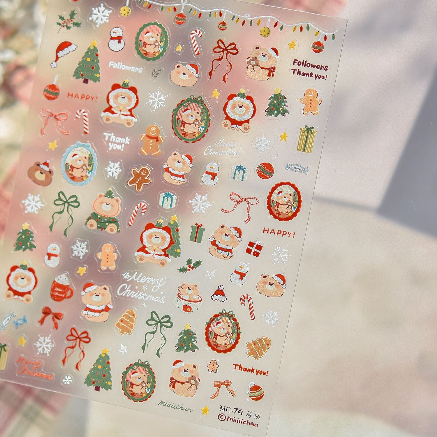 365nails: "Miiiichar Christmas" – nail art stickers