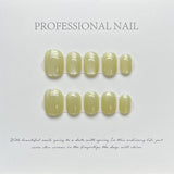 Colorful Glossy Short Press On Nails Collection Set