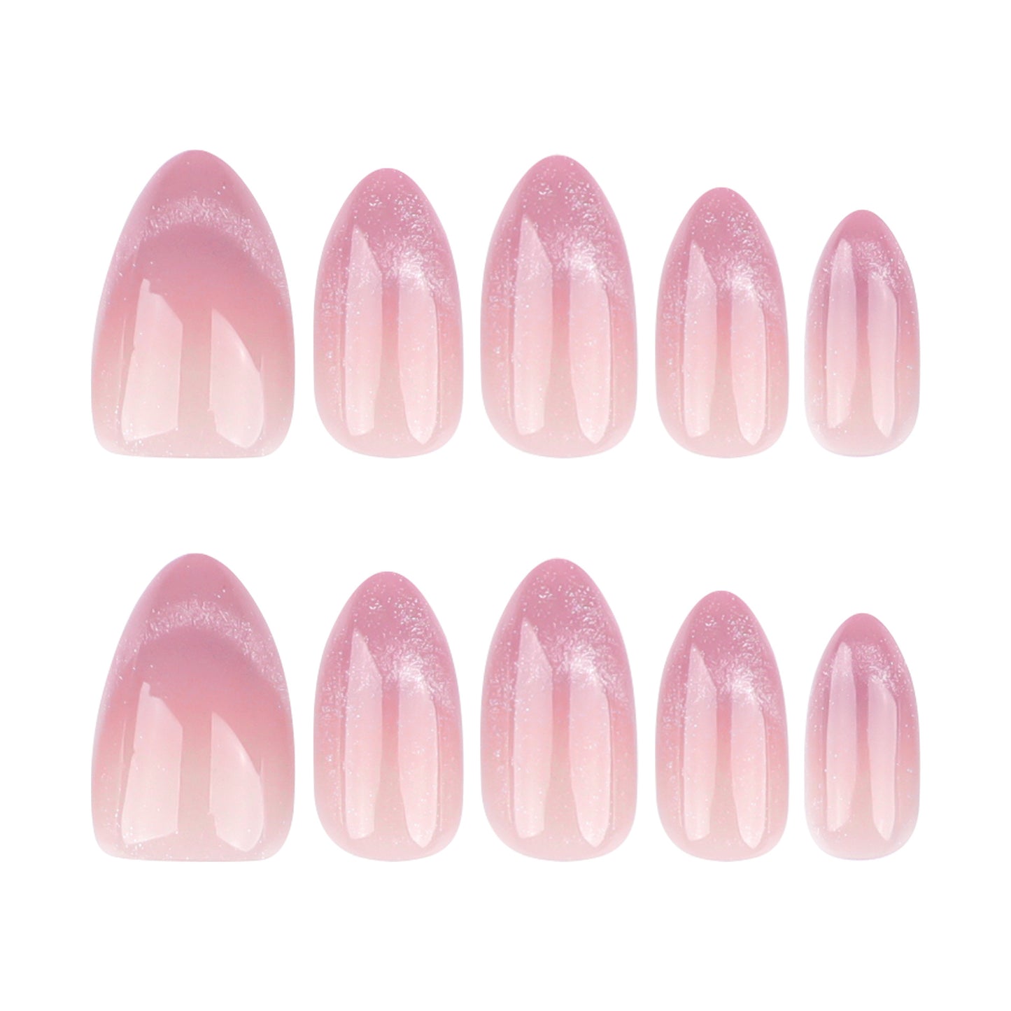 Explosive French pink and purple cat eye , simple short almond nail , repeatable  nail art｜365nails