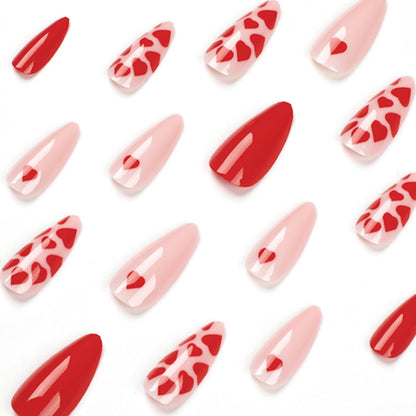 press on nails pads Pink love nails pads press on nails pads Wholesale nails pads Finished products Detachable nails pads, press on nails pads｜365nails