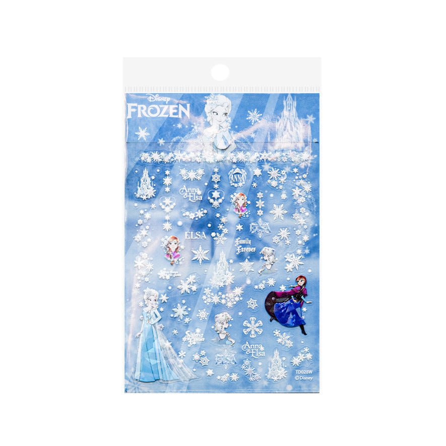 365nails: "Conjunto em Relevo Frozen Elsa & Anna" – Adesivos para Unhas
