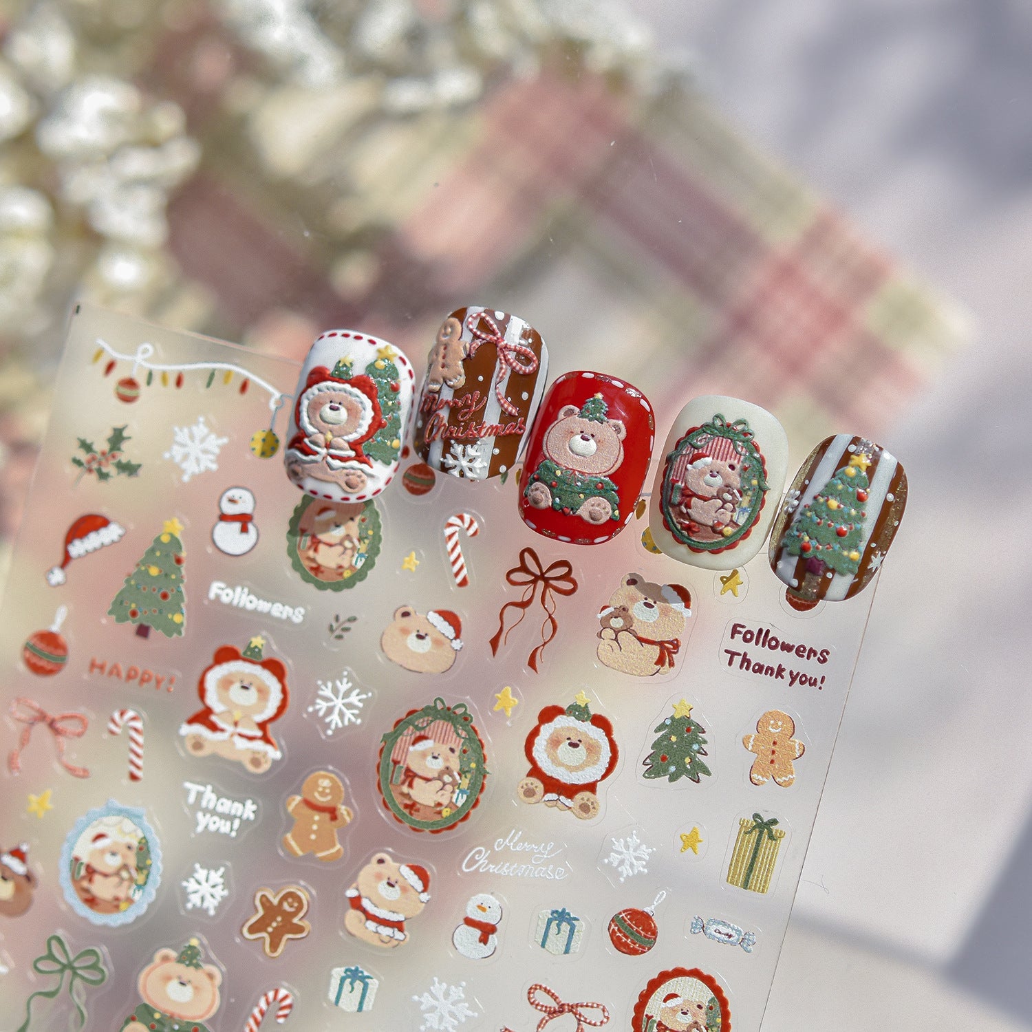 365nails: "Miiiichar Christmas" – nail art stickers