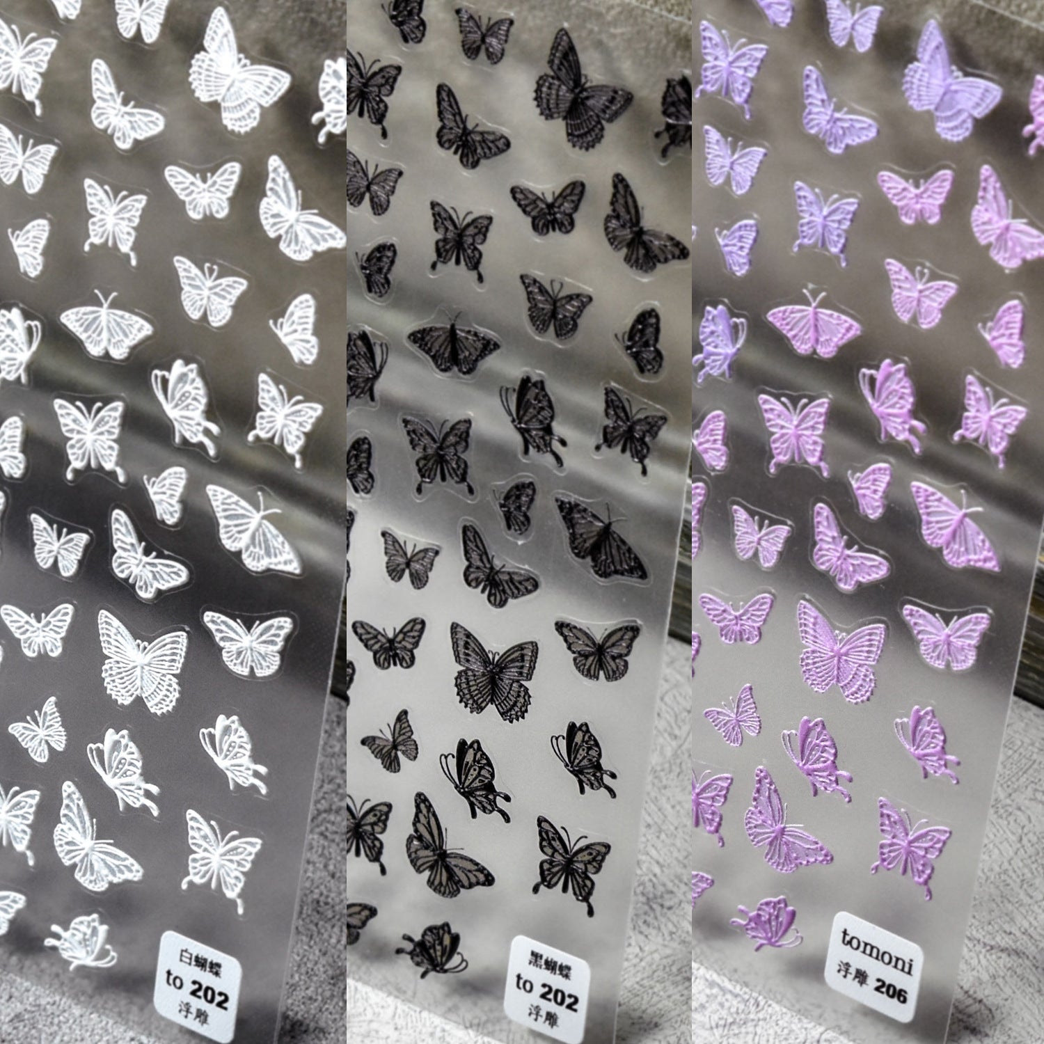 Blue & Pink Butterfly Flutter – Delicate Nail Art Set