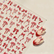 365nails: "Holographic Red Bow" – Nail Art Stickers