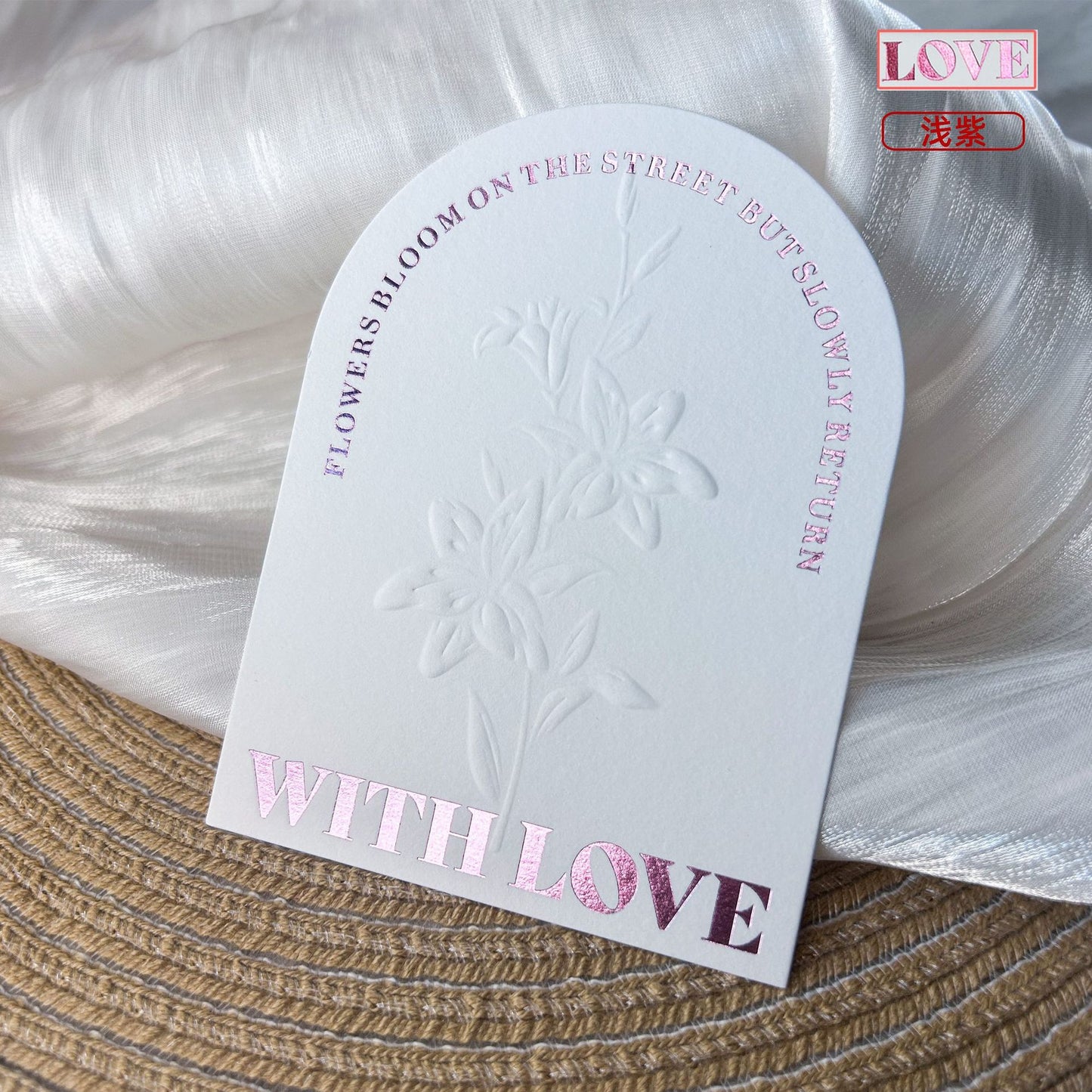 Embossed Gold Cotton Display Cards for Press On Nails (MOQ=50)