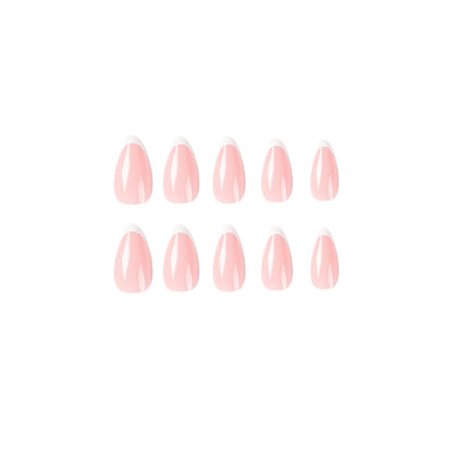 unhas postiças atacado simples borda branca manicure francesa patch unhas postiças atacado unhas postiças prensadas｜365nails