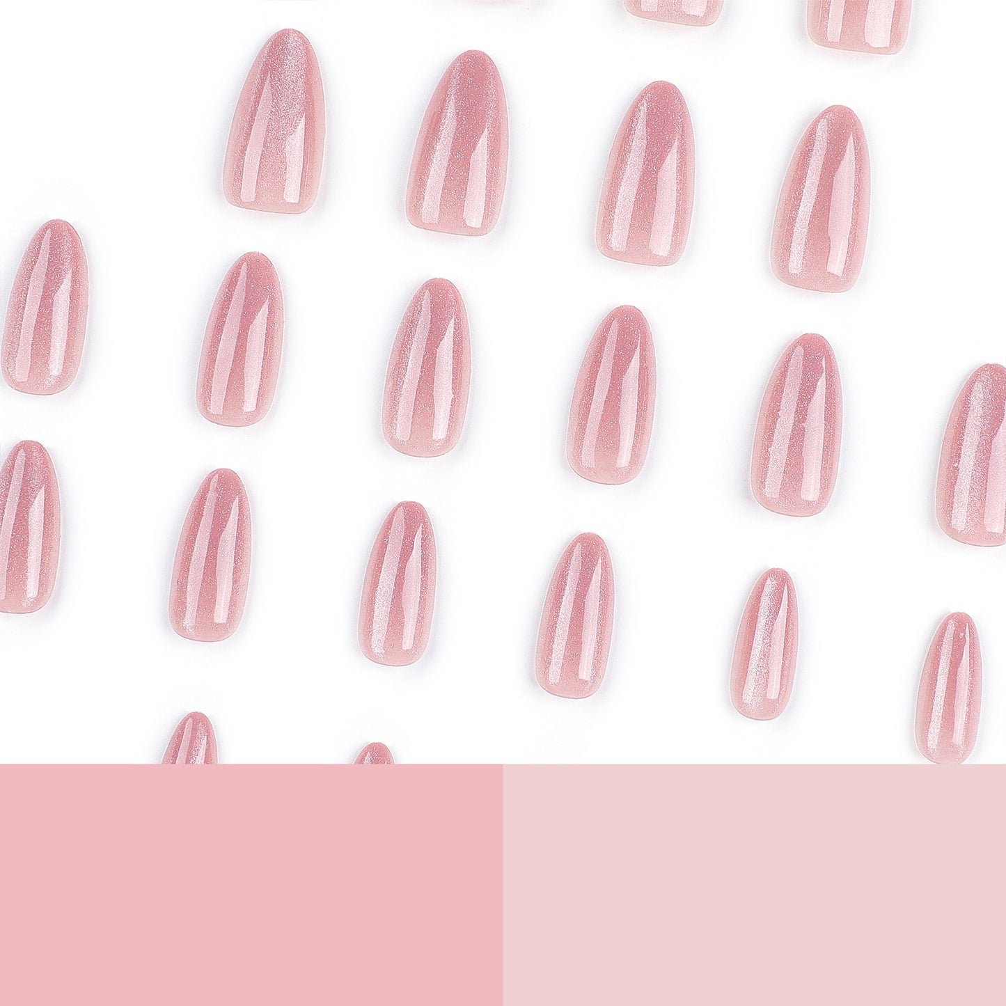 removable nail art finished product naked pink girl nail art piece cat eye bright color   wholesale｜365nails